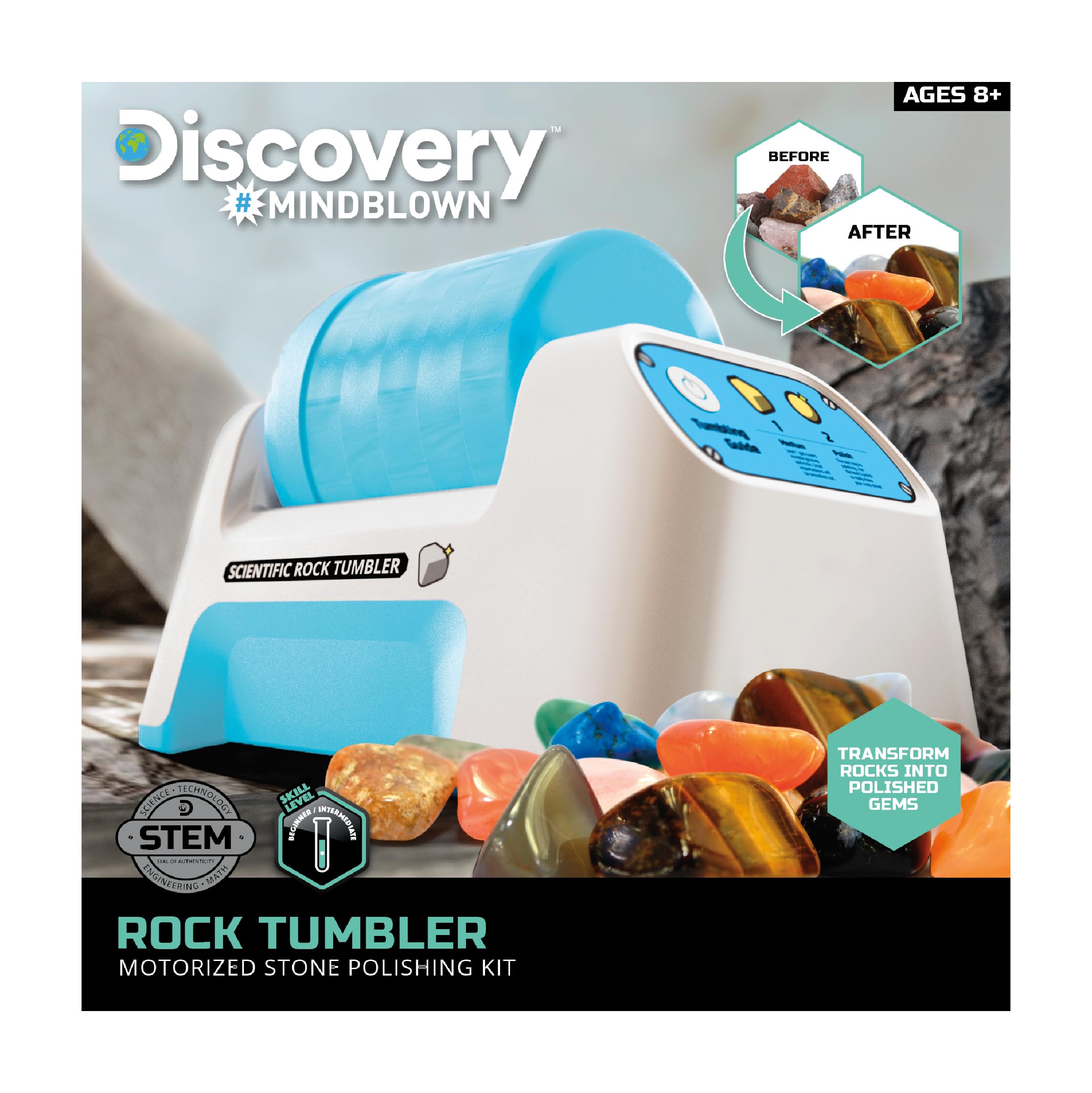 Discovery #Mindblown Motorized Rock Tumbler Set, Science - Amazon